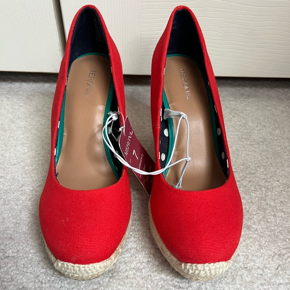 Merona espadrille wedge heels